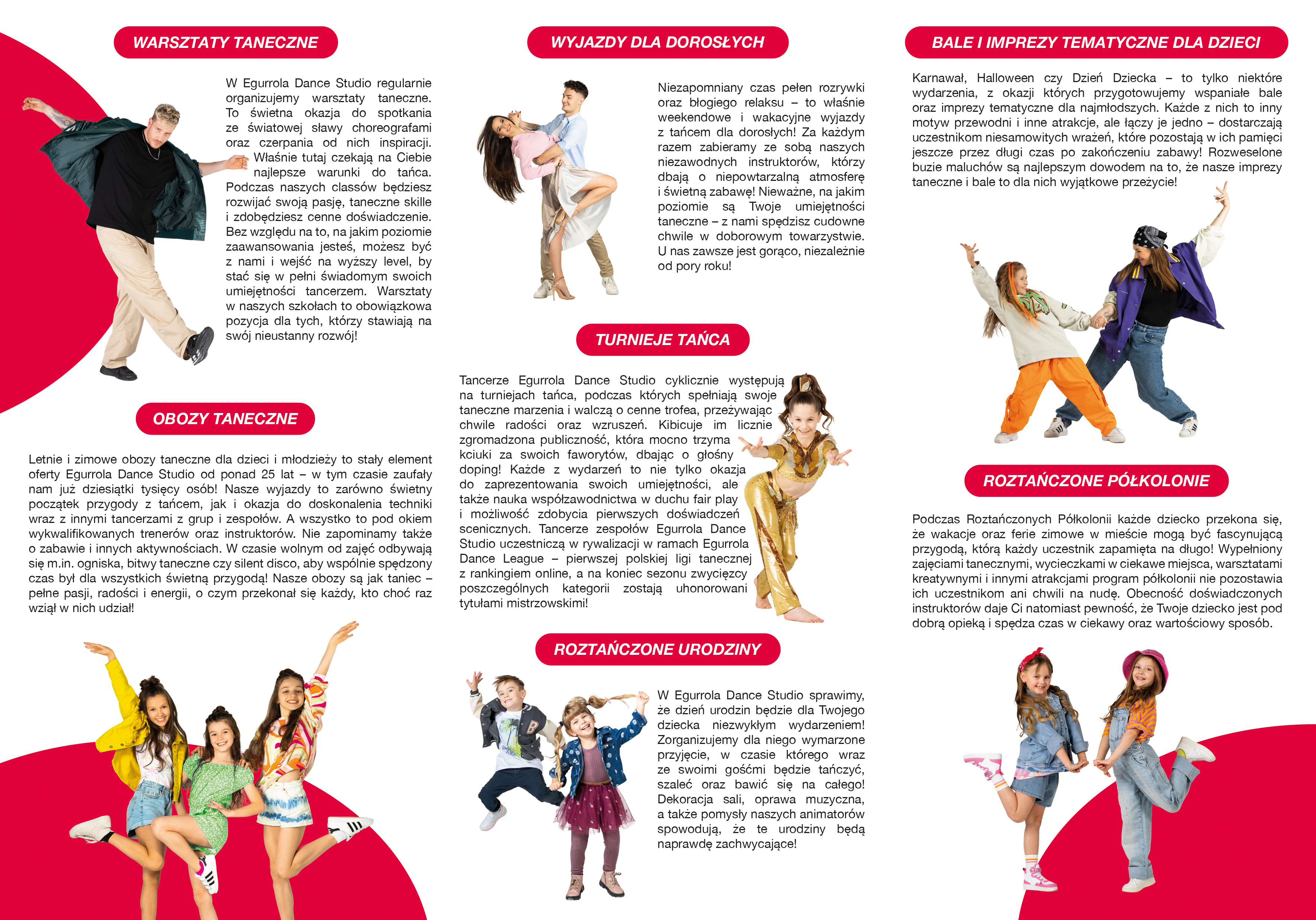 Awers folderu egurrola dance studio
