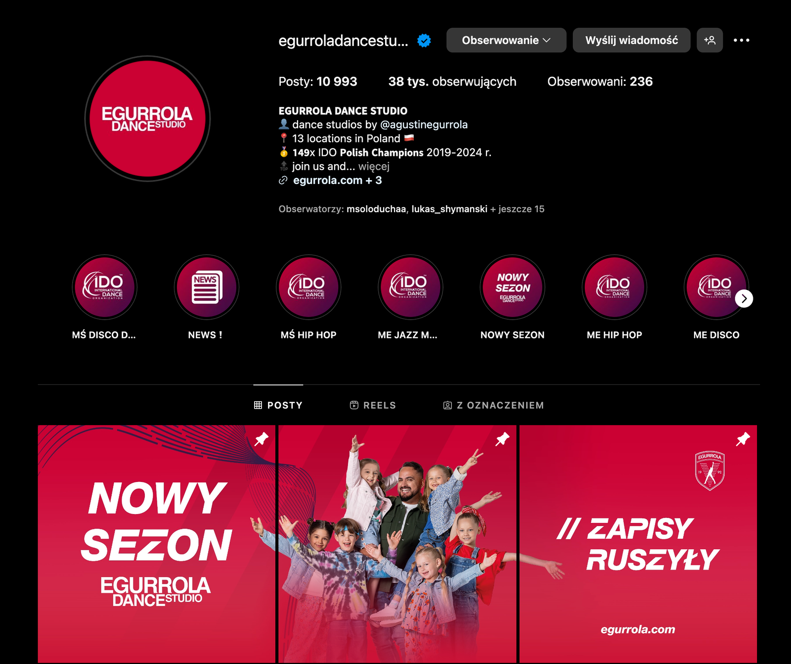 instagram egurrola dance studio